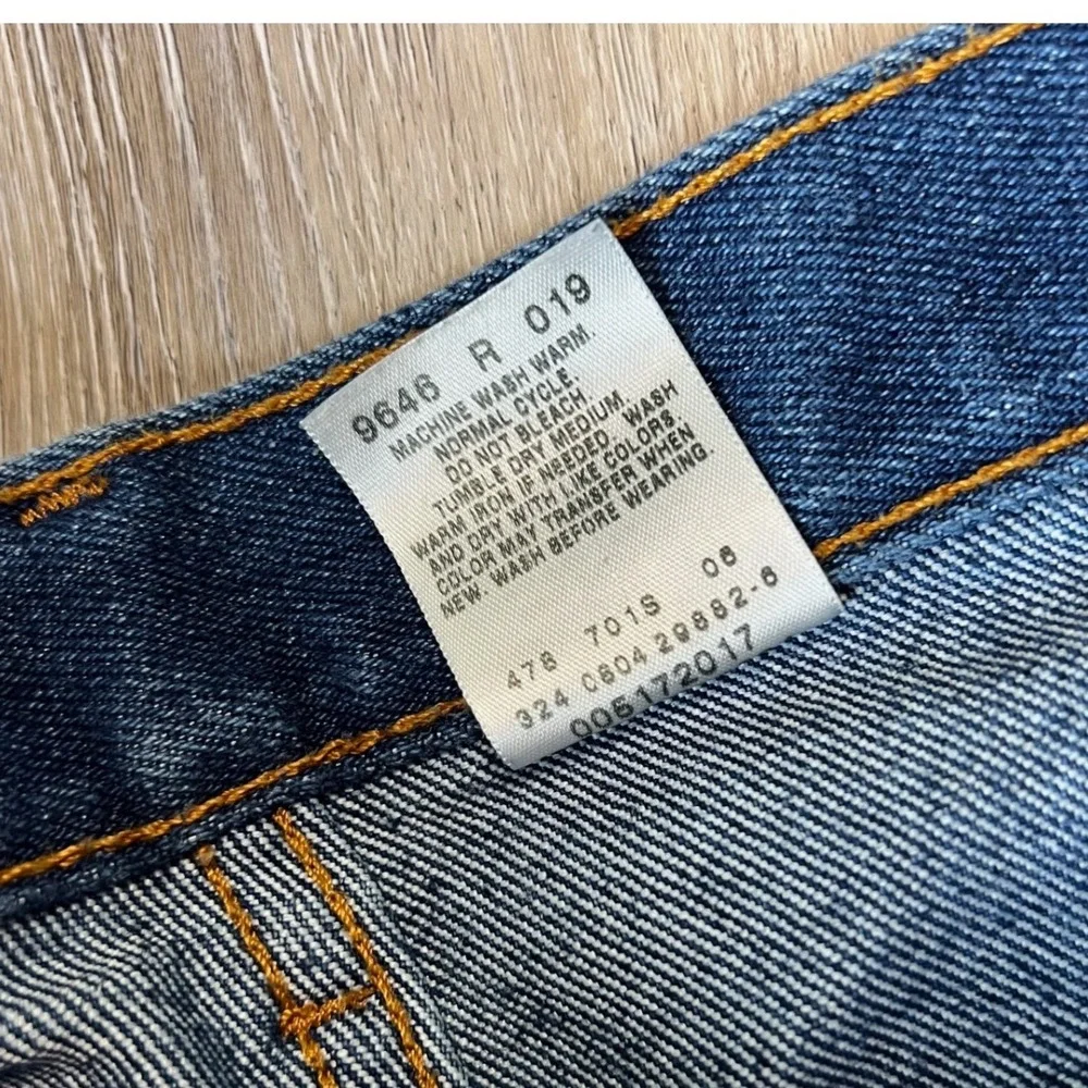 Levi's 517 Boot Cut Jeans Mens 34x30 Blue Dark Wash Denim 00517-2017